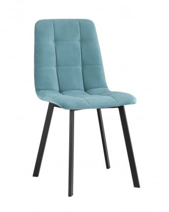 Стул Oliver Square велюр Пыльно-голубой_0